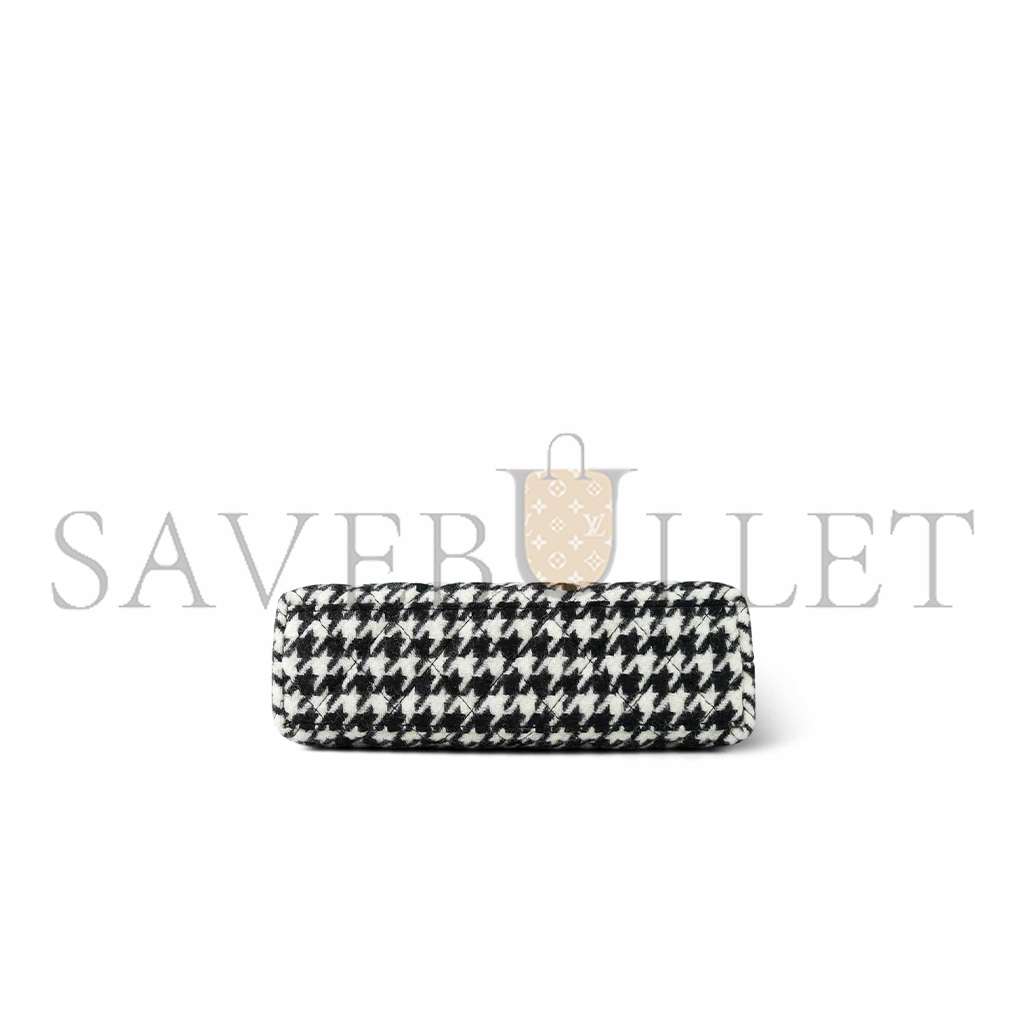 Ch*el master tweed houndstooth quilted nano kelly shopper (19*13*7cm)